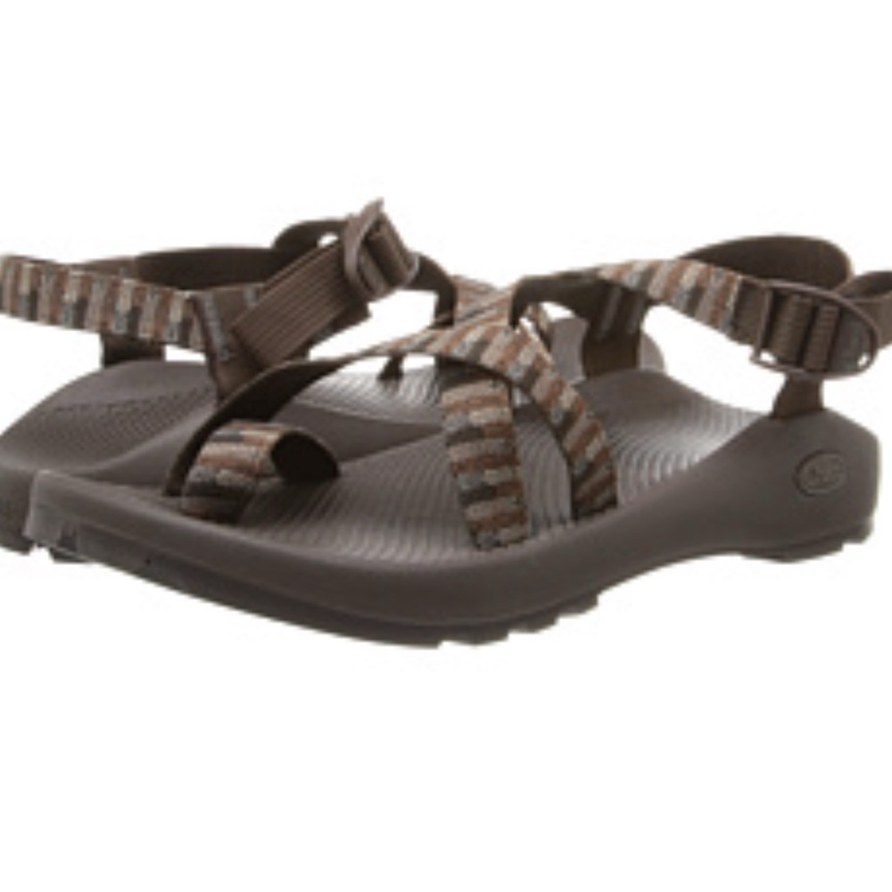 Men’s Chaco Z/2 Unaweep Brown Geometric Vibram Hiking Sandals Water Sports